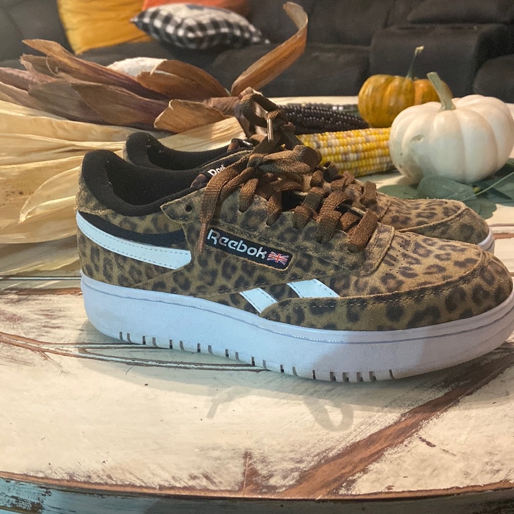 Leopard Reebok shoes